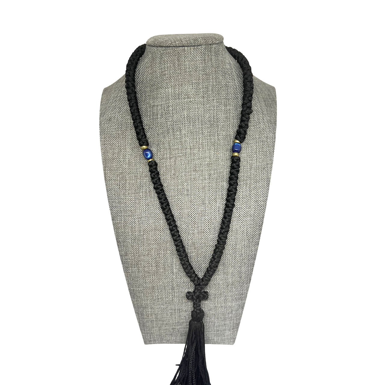 Grieks Rope 100 knots Greek Orthodox Christian Prayer Rope with Blue and red Decor ...