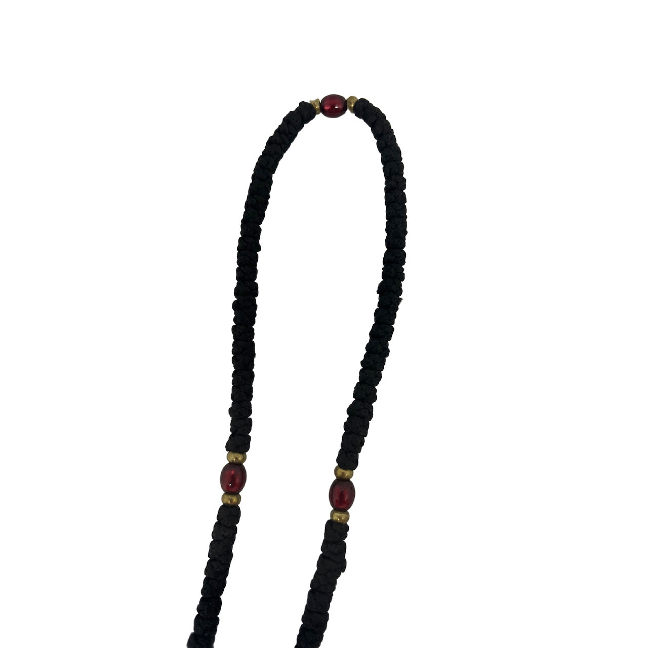 100 knots Greek Orthodox Christian Prayer Rope with Blue and red Decor ...