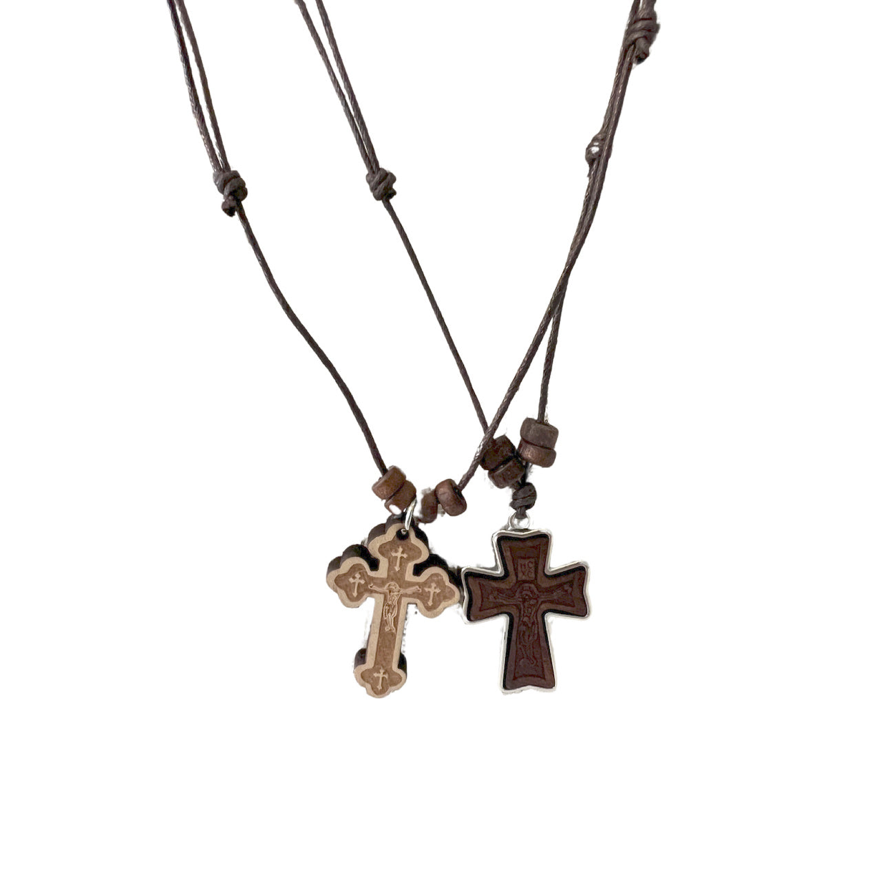 70cm Rope Cord Jesus Cross Necklace Crucifix Wood Pendant Necklaces For Men  Woman Black Sweater Chain Religious Unisex Jewelry - Necklace - AliExpress