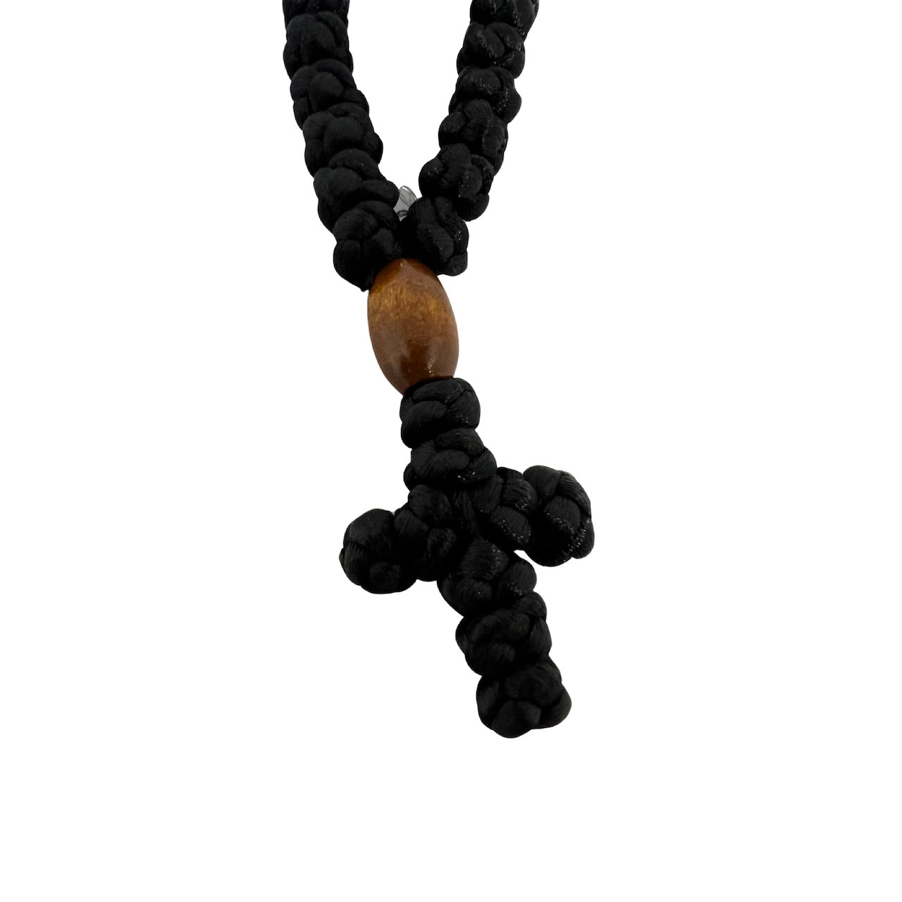 Handcrafted Black Color Greek Orthodox Christian Prayer Rope with Wood ...