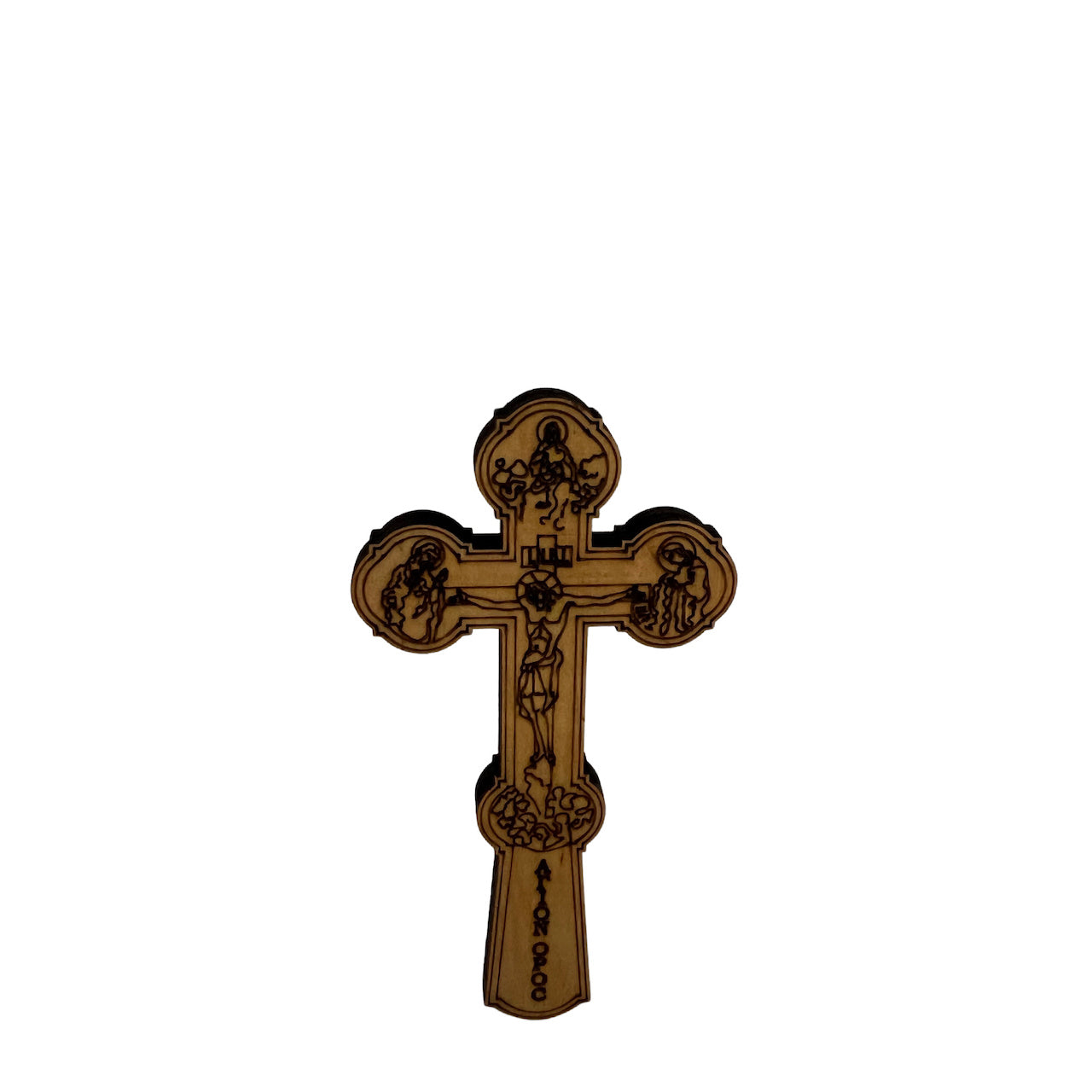 Hand Size Cross Wooden Hand Orthodox Byzantine Cross in Three Sizes – anastasisgiftshop.com