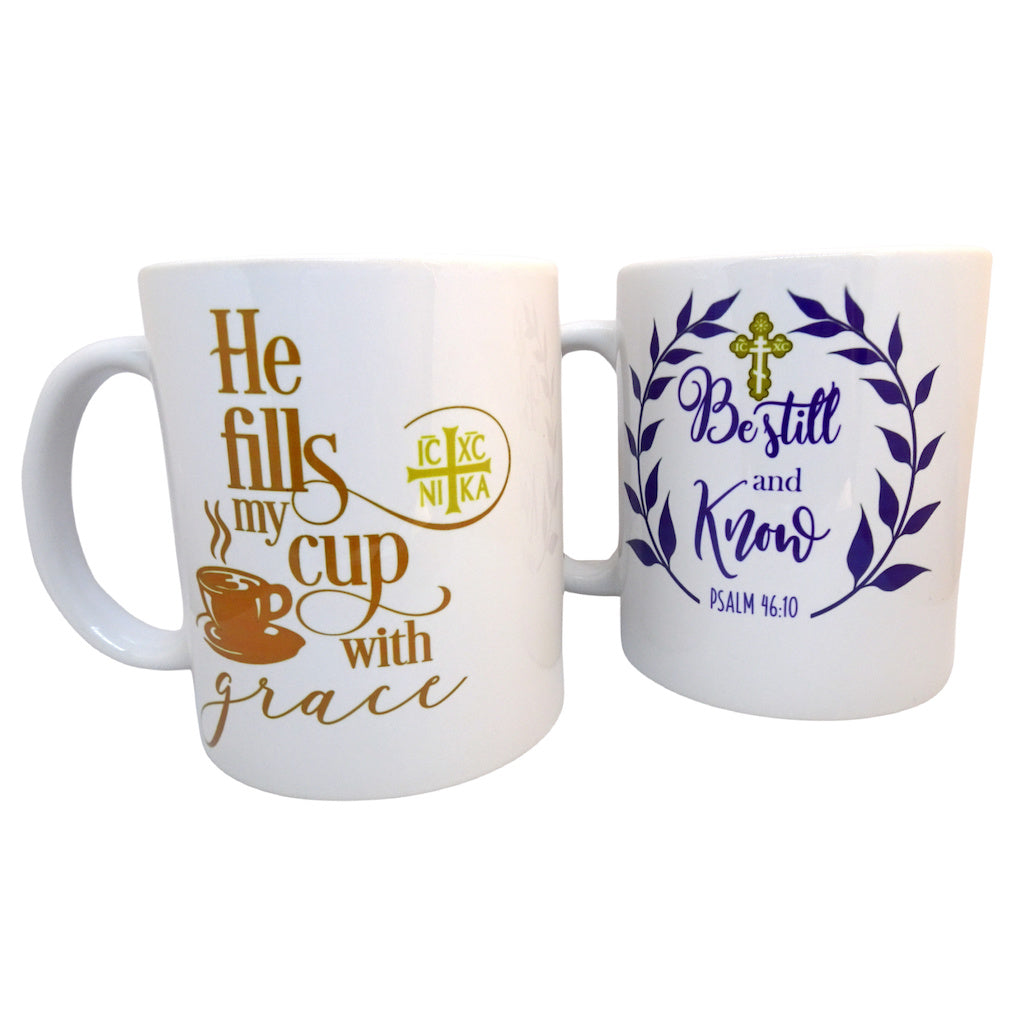 “Be Still and Know” Ceramic Coffee Mug - anastasisgiftshop.com