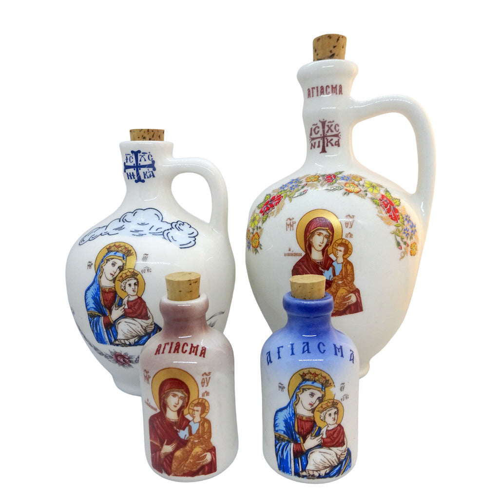 Decorative Holy Water Bottle and Holy Oil Container - anastasisgiftshop.com
