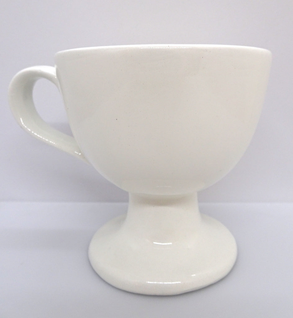 White Color Ceramic Hand Censer with the image of the Mother of God - anastasisgiftshop.com