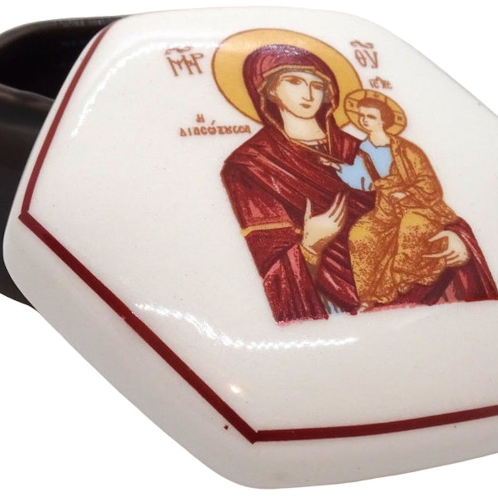 Ceramic Keepsake Box and Orthodox Decorative Incense Holder - anastasisgiftshop.com