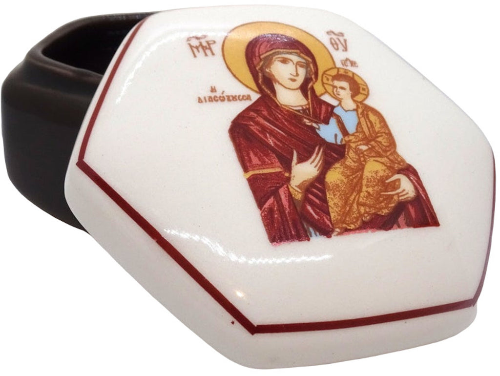 Ceramic Keepsake Box and Orthodox Decorative Incense Holder - anastasisgiftshop.com