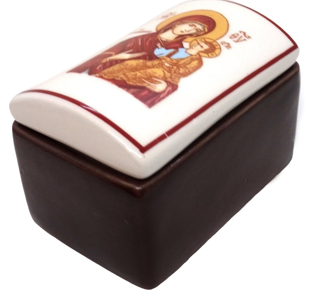 Ceramic Keepsake Box and Orthodox Decorative Incense Holder - anastasisgiftshop.com