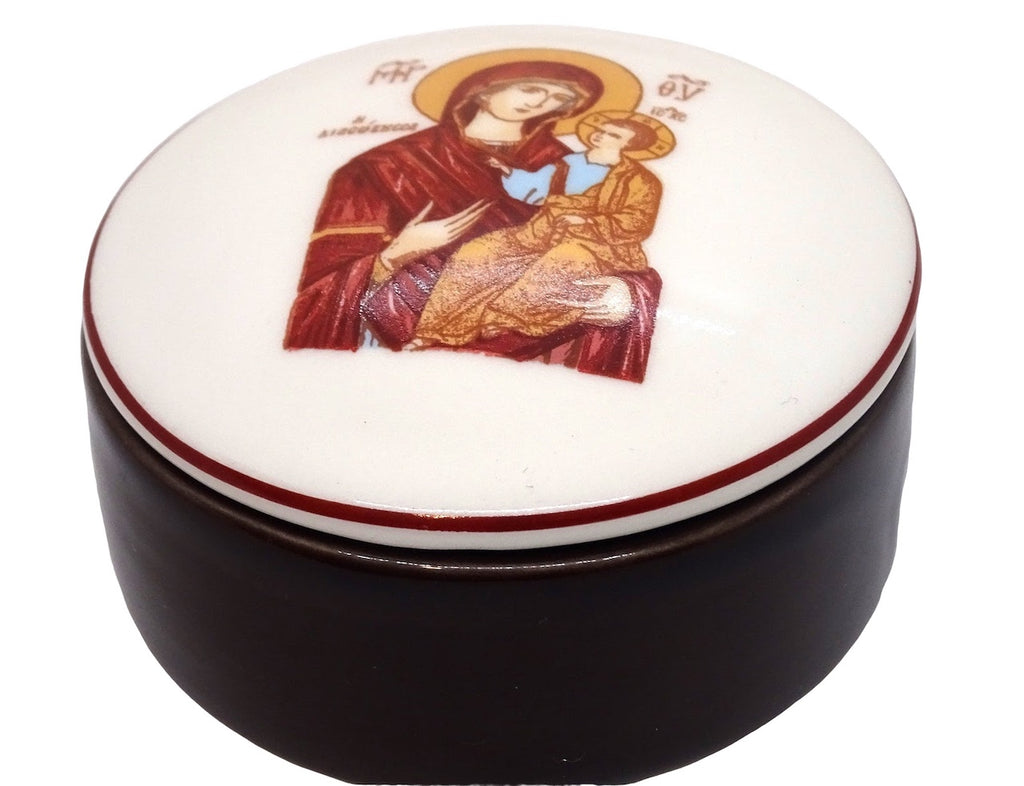 Ceramic Keepsake Box and Orthodox Decorative Incense Holder - anastasisgiftshop.com