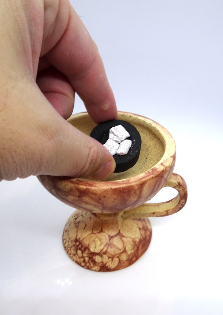 Ceramic Hand Censer - Incense Burner with Top Cover - anastasisgiftshop.com