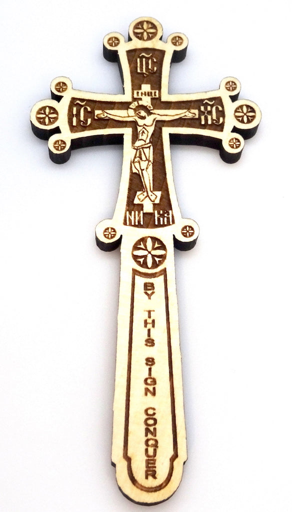 Orthodox Christian Wooden Hand Blessing Cross - anastasisgiftshop.com