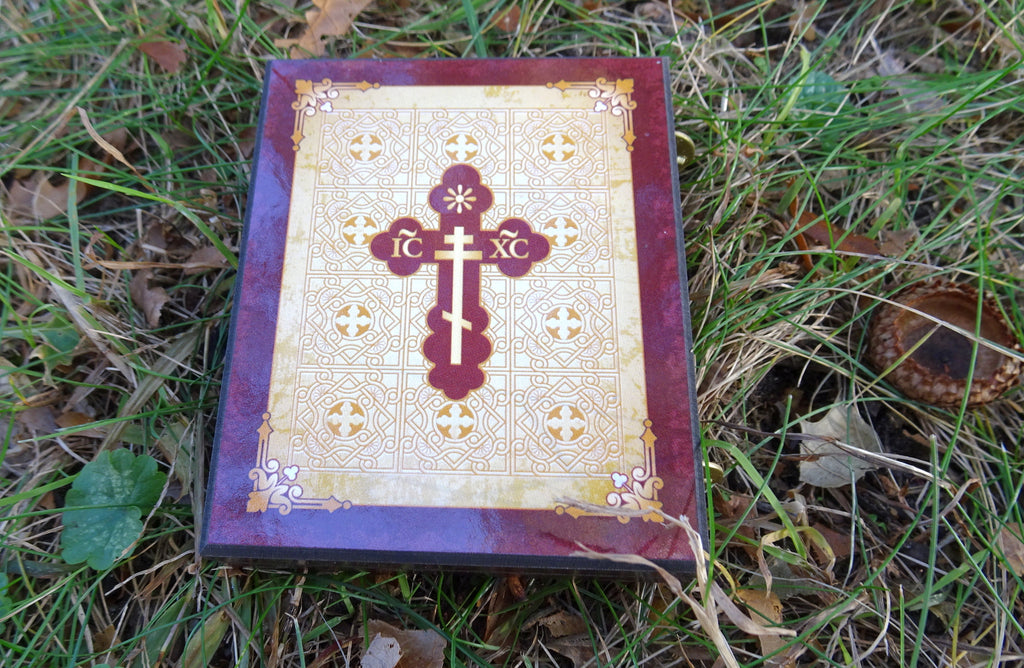 Wooden Orthodox Icon Diptych with the Hymn to the Theotokos - anastasisgiftshop.com