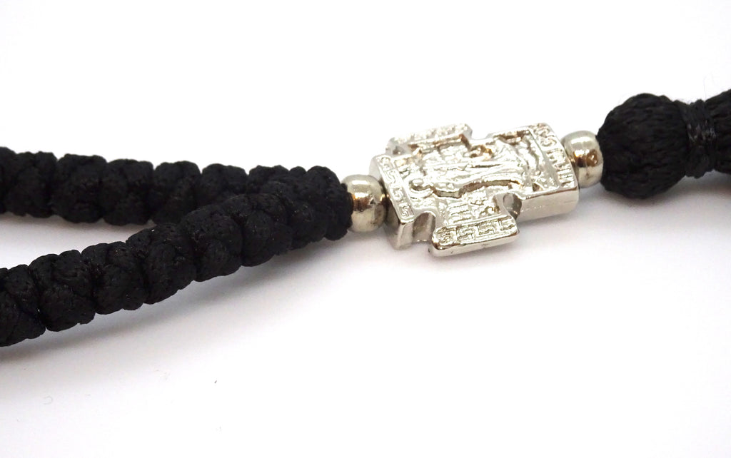 Extra Long Orthodox Prayer Rope with 100 Knots and Tassel in Black Color - anastasisgiftshop.com
