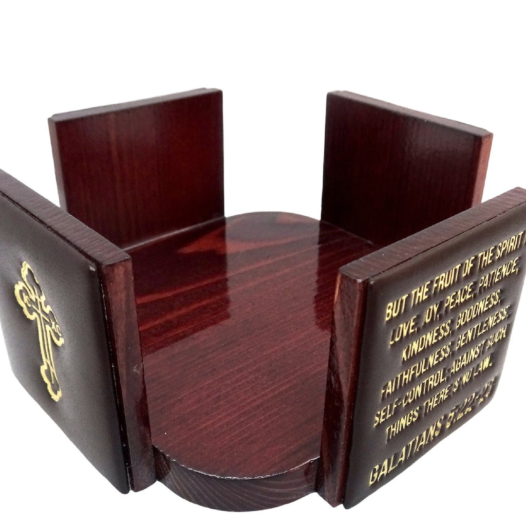 Package of 6 Leather Coasters and Gift Box - anastasisgiftshop.com