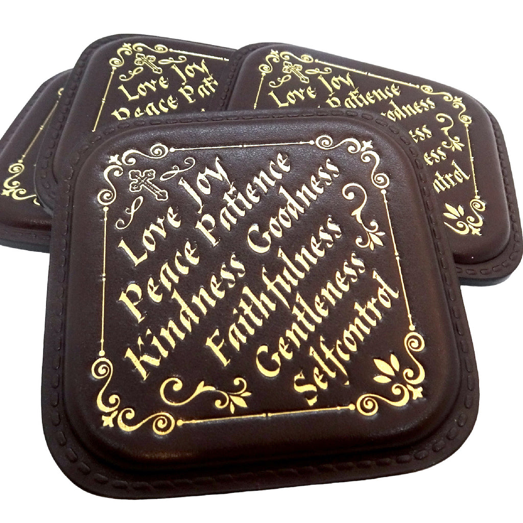 Package of 6 Leather Coasters and Gift Box - anastasisgiftshop.com