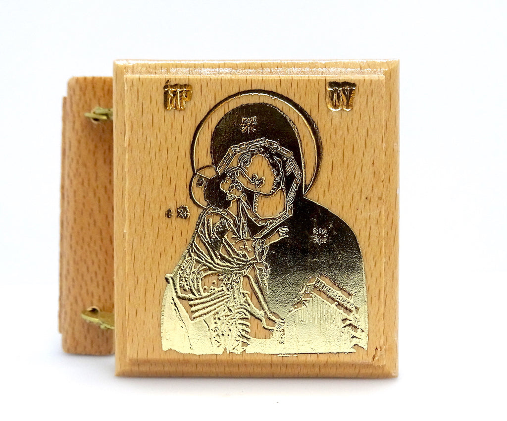 Small Greek Orthodox Icon Wooden Diptych - anastasisgiftshop.com