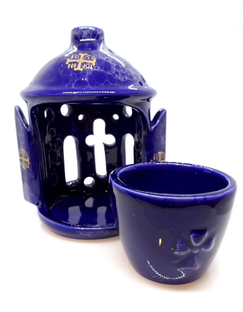 Orthodox Ceramic Vigil Lamp Oil Burner - anastasisgiftshop.com