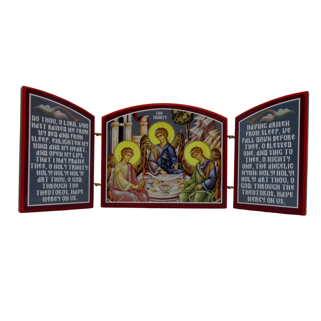 Holy Trinity Orthodox Wooden Triptych - anastasisgiftshop.com