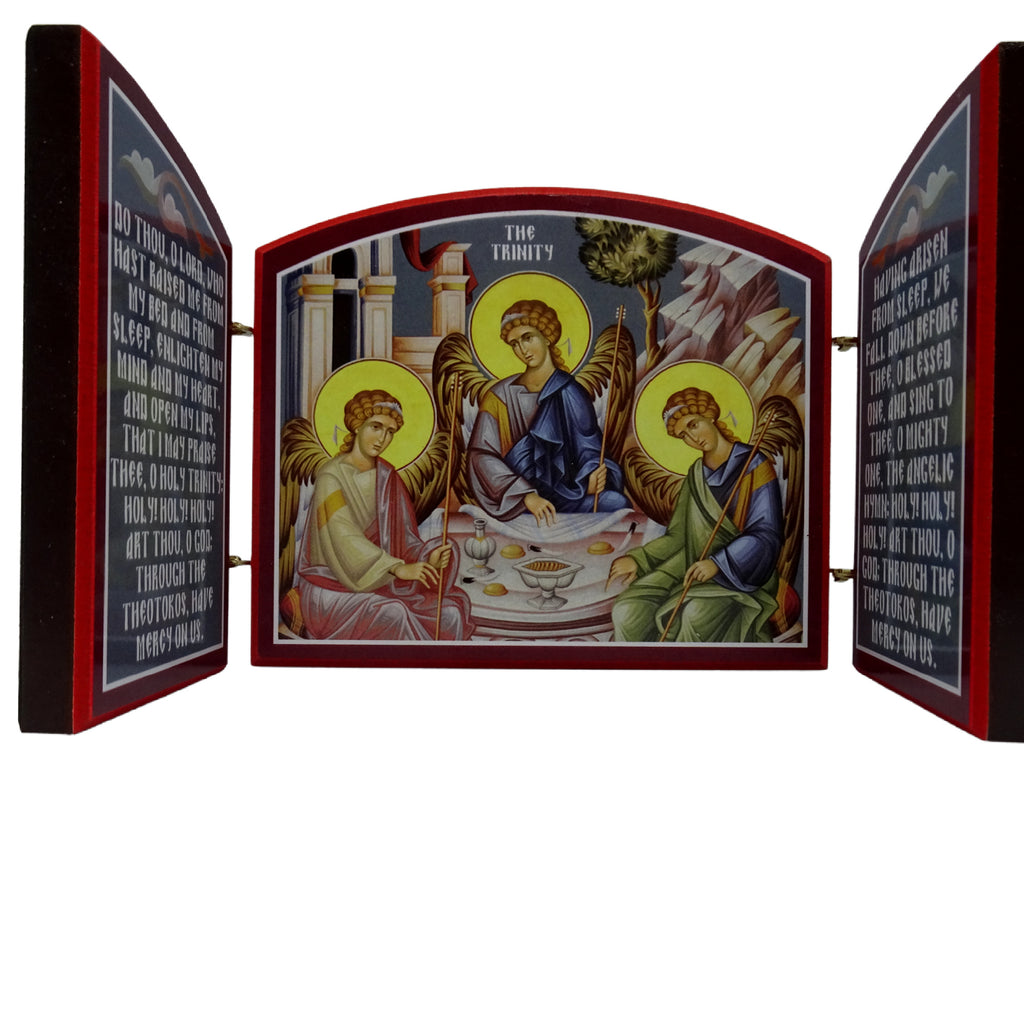 Holy Trinity Orthodox Wooden Triptych - anastasisgiftshop.com