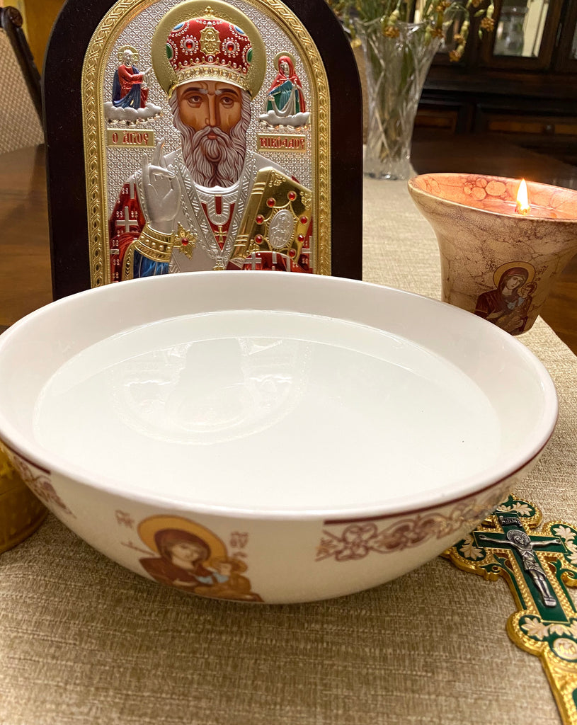 Orthodox Holy Water Bowl - anastasisgiftshop.com