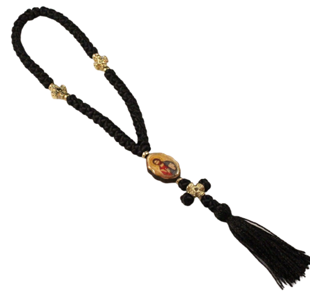 Multicolor Orthodox Prayer Rope with 60 knots and double sided icon ...