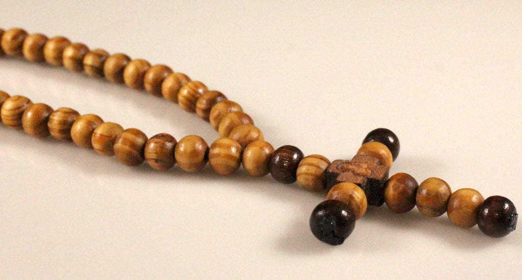Handcrafted Olive Wood Necklace Rosary Beads - anastasisgiftshop.com