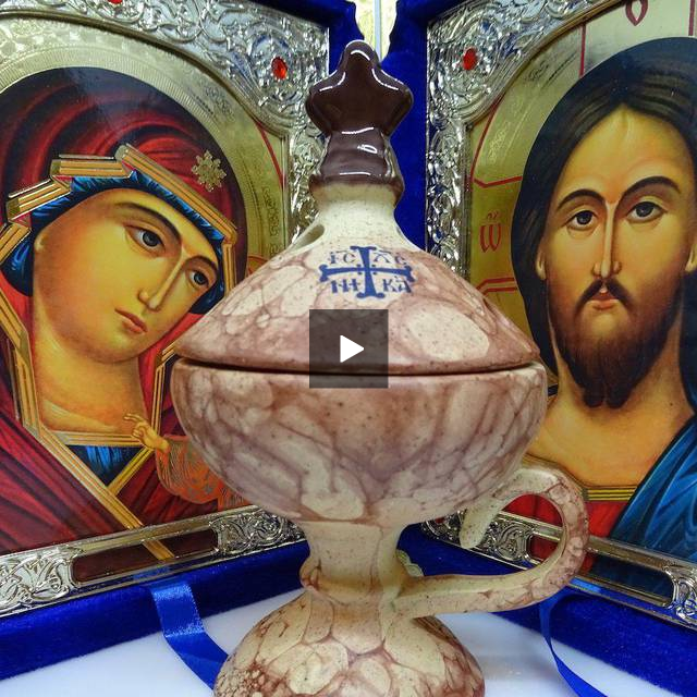 Ceramic Hand Censer - Incense Burner with Top Cover - anastasisgiftshop.com