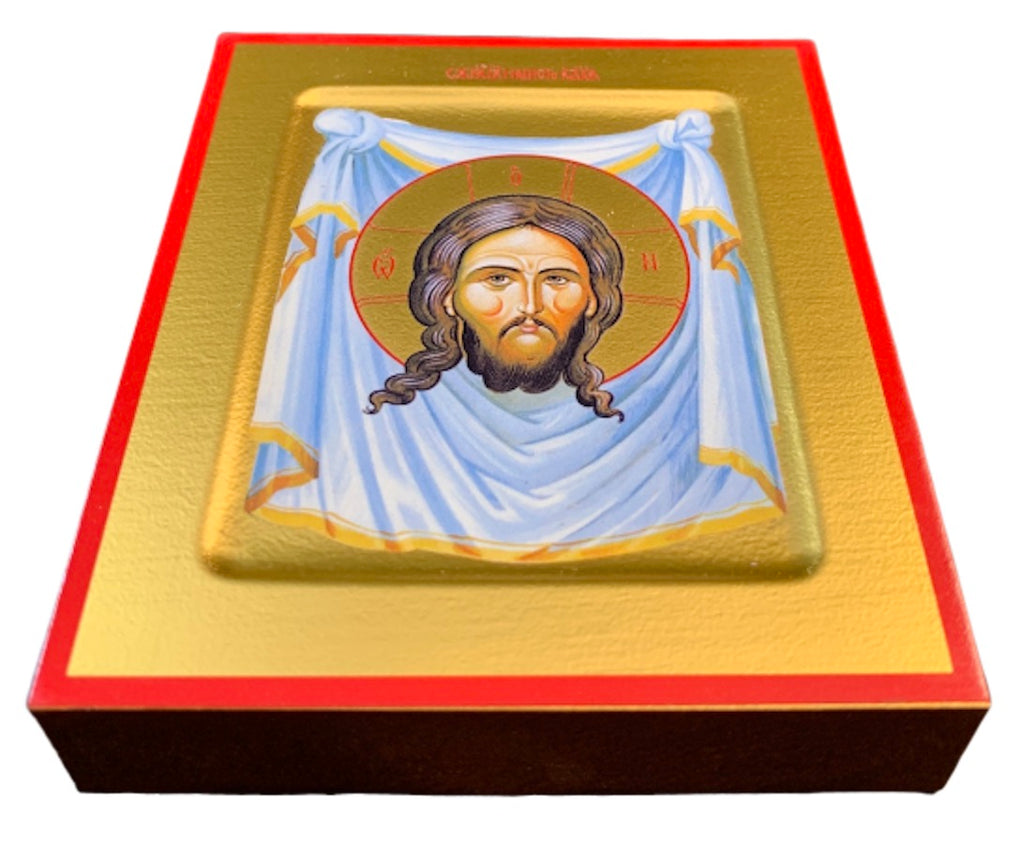 Orthodox Wooden Icon "Image Not Made By Hands" - anastasisgiftshop.com