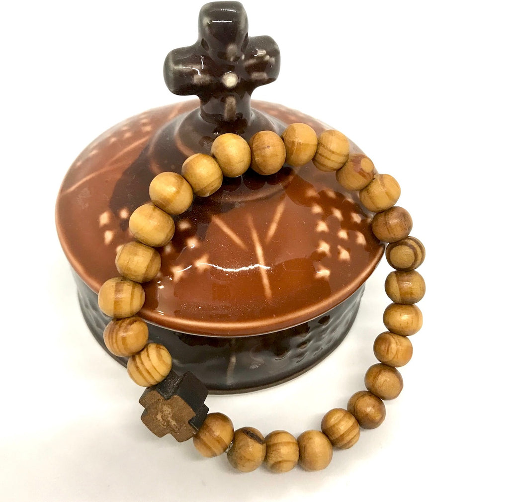 Olive Wood Prayer Bracelet - anastasisgiftshop.com