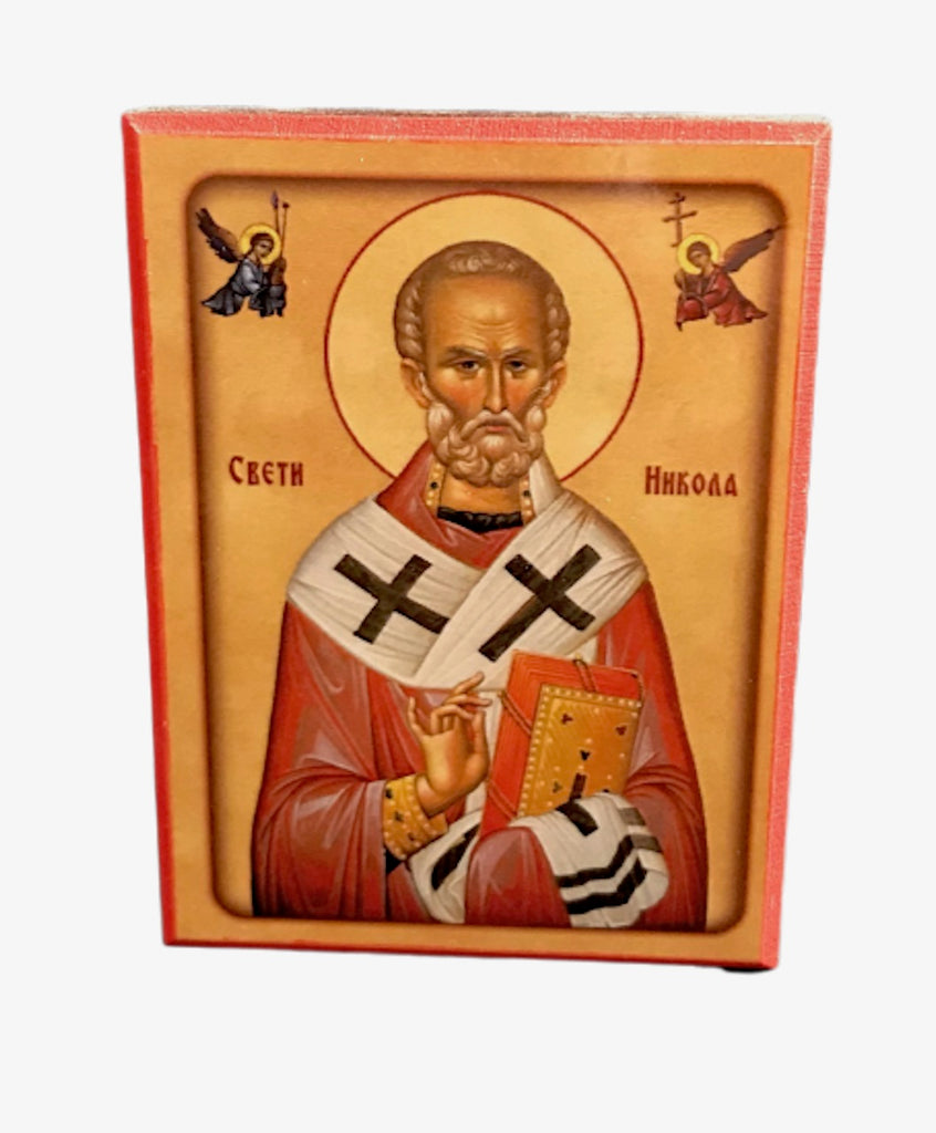 Mini Orthodox Icon of St Nicholas the Wonderworker - anastasisgiftshop.com