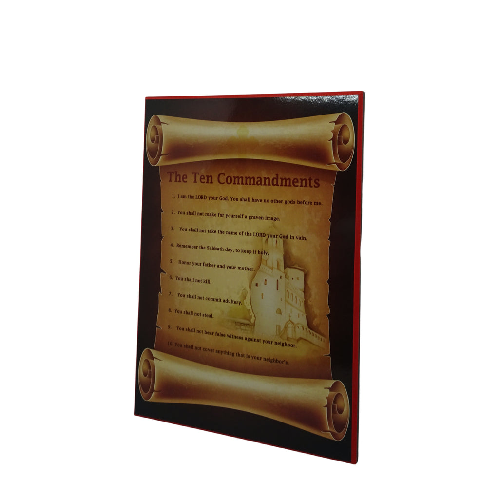The Ten Commandments Orthodox Wall Plaque and Home Decor - anastasisgiftshop.com