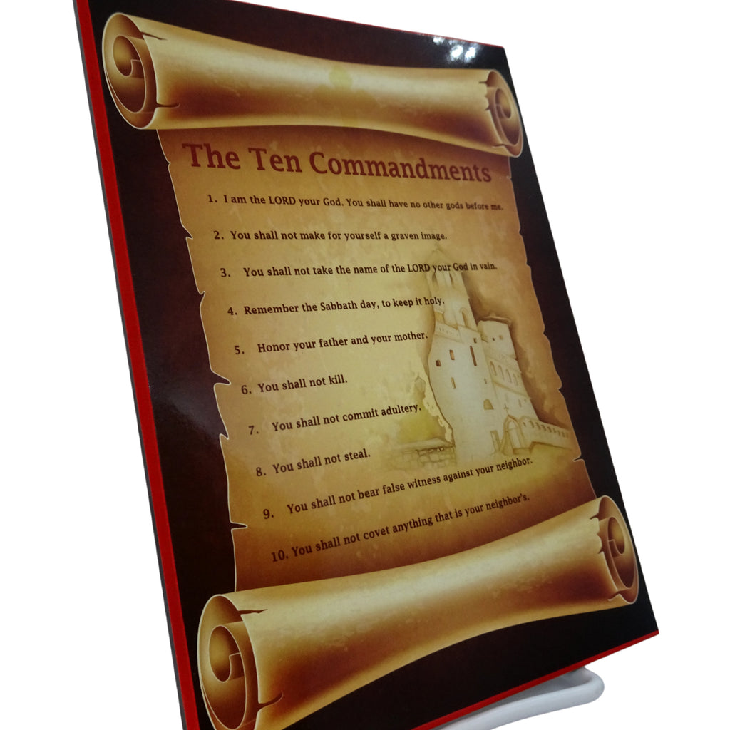 The Ten Commandments Orthodox Wall Plaque and Home Decor - anastasisgiftshop.com