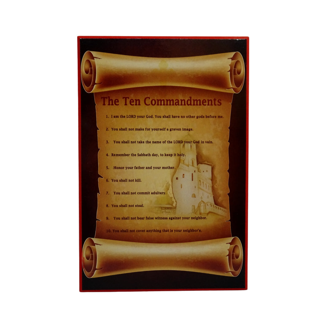 The Ten Commandments Orthodox Wall Plaque and Home Decor - anastasisgiftshop.com