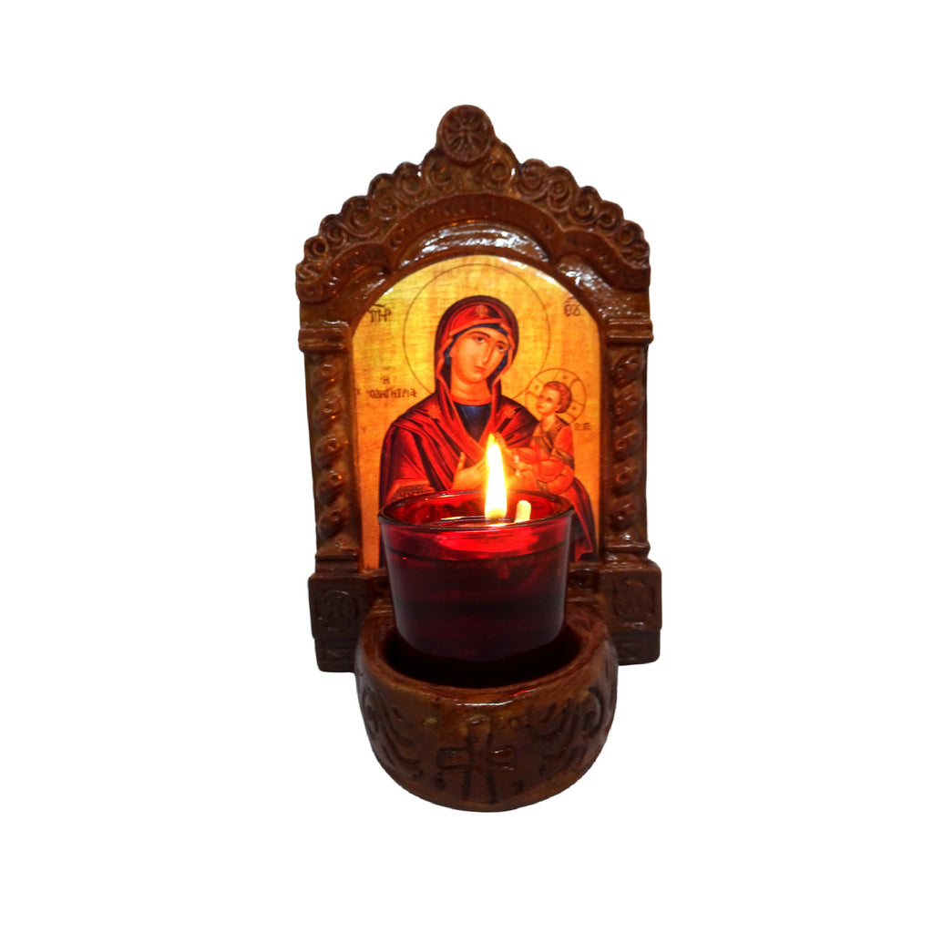 Greek Orthodox Icon Wall and Table Vigil Lamp - anastasisgiftshop.com