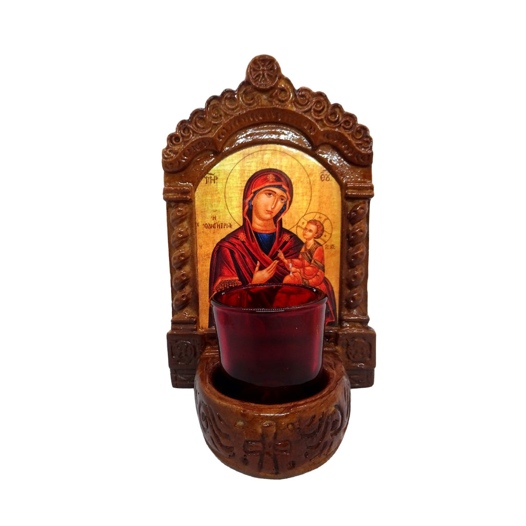 Greek Orthodox Icon Wall and Table Vigil Lamp - anastasisgiftshop.com