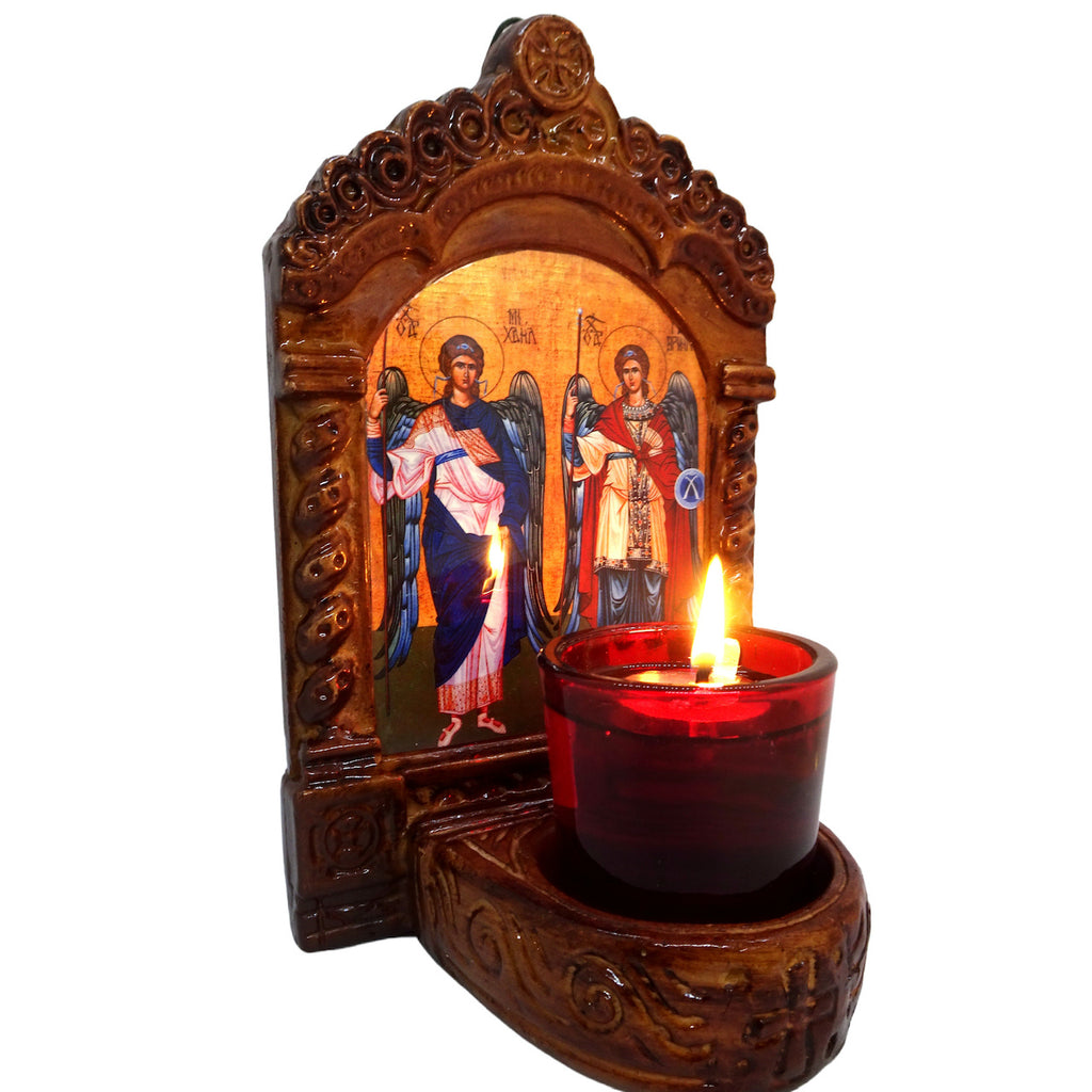 Greek Orthodox Icon Wall and Table Vigil Lamp - anastasisgiftshop.com