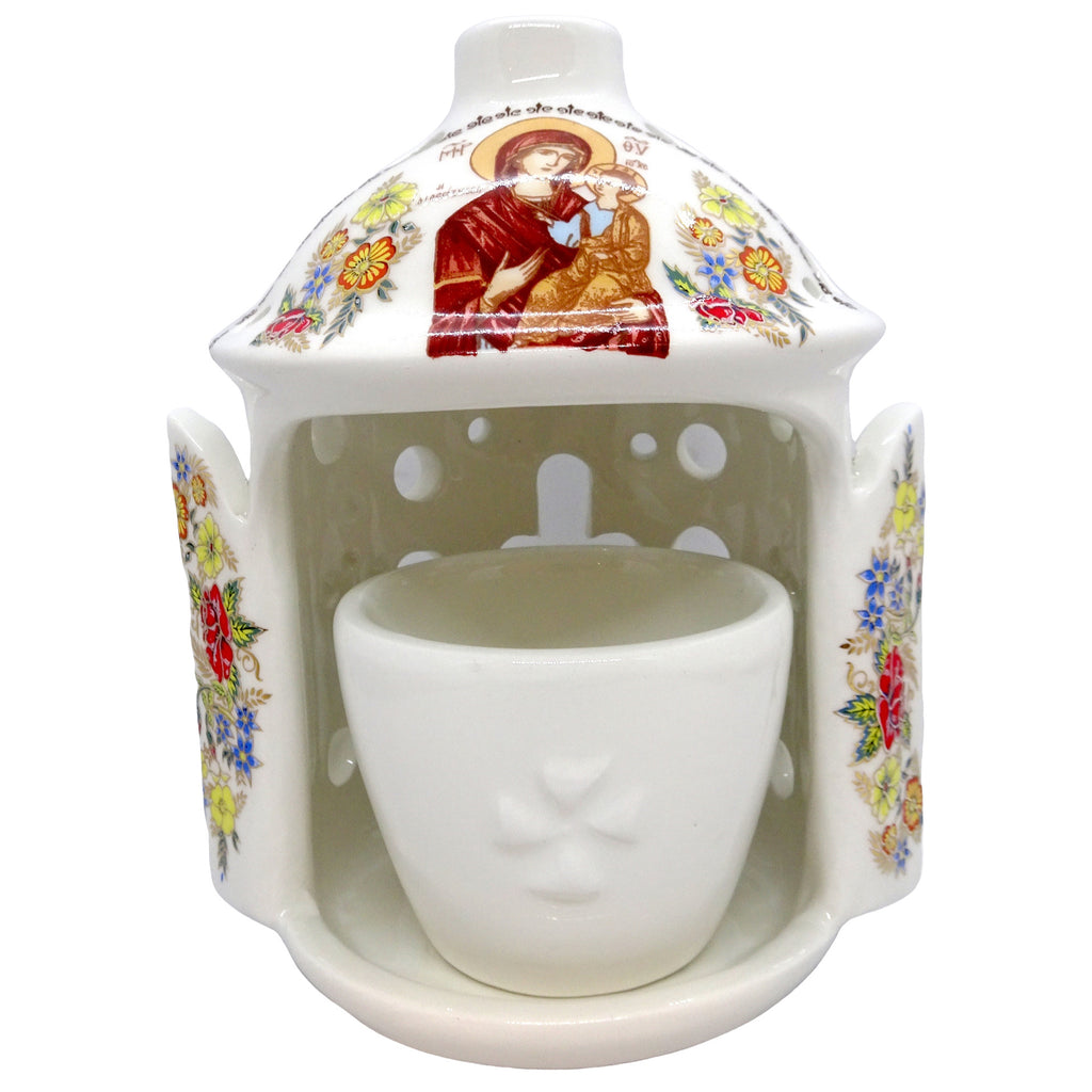 Greek Orthodox Ceramic Vigil Lamp Oil Burner - anastasisgiftshop.com