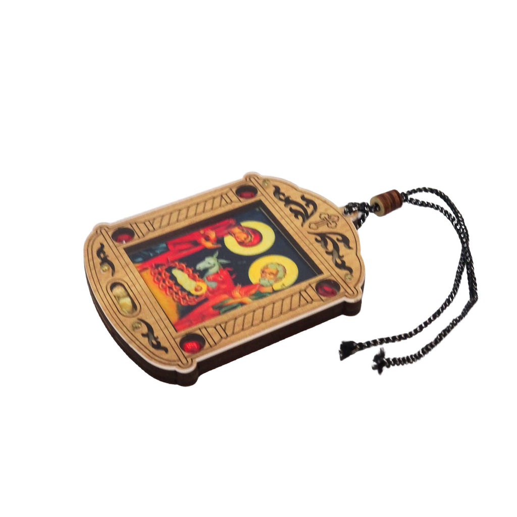 Christmas Tree Wooden Russian Orthodox Icon Ornaments - anastasisgiftshop.com