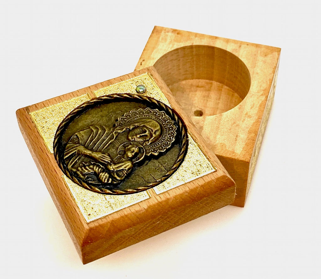 Extra Small Multipurpose Decorative Wooden Box and Incense Container - anastasisgiftshop.com