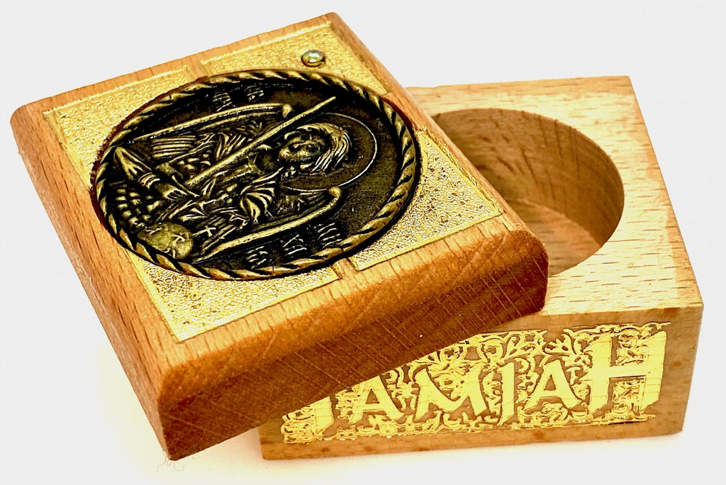 Extra Small Multipurpose Decorative Wooden Box and Incense Container - anastasisgiftshop.com