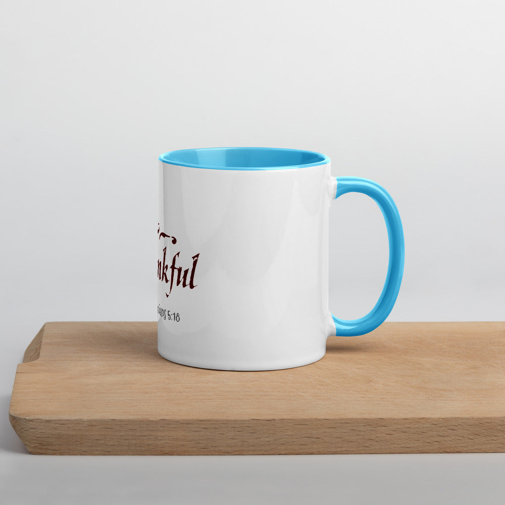 In Everything Give Thanks-Mug with Color Inside - anastasisgiftshop.com