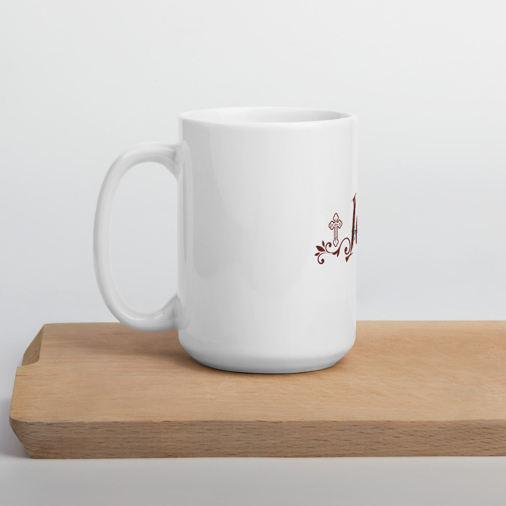 May the God of hope fill you with all joy Romans 15:13-White Ceramic Mug - anastasisgiftshop.com