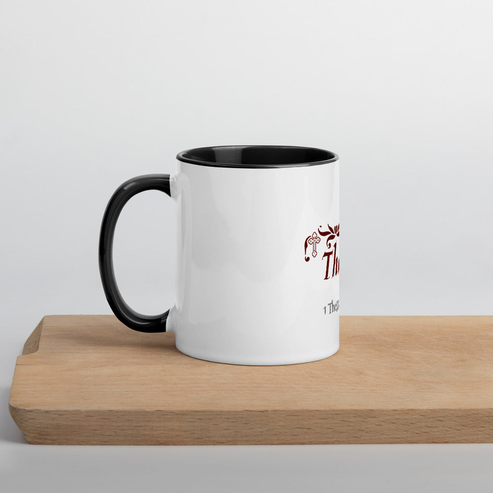 In Everything Give Thanks-Mug with Color Inside - anastasisgiftshop.com