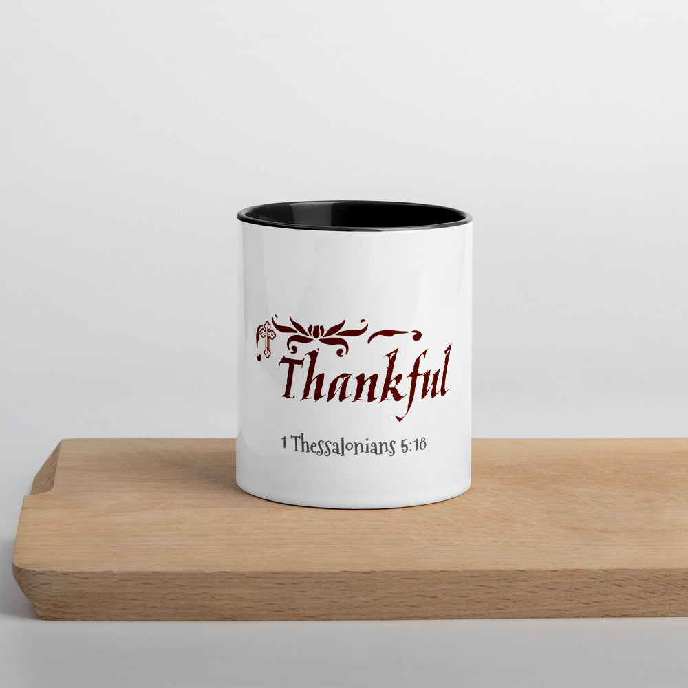 In Everything Give Thanks-Mug with Color Inside - anastasisgiftshop.com