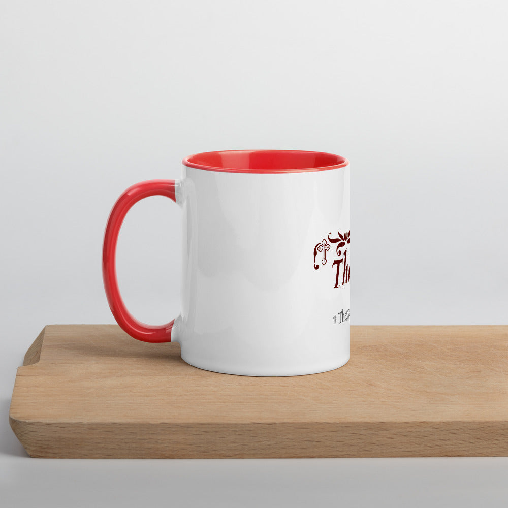 In Everything Give Thanks-Mug with Color Inside - anastasisgiftshop.com