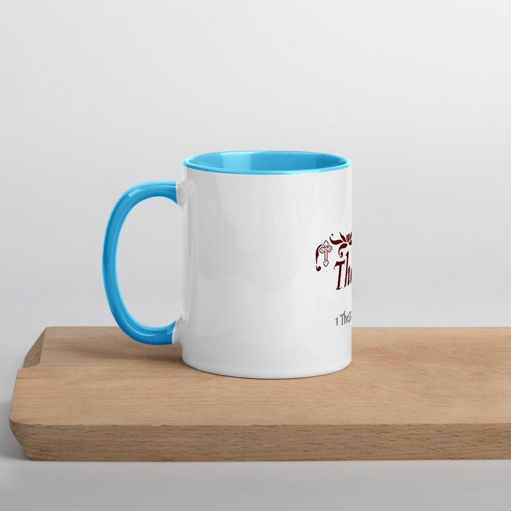 In Everything Give Thanks-Mug with Color Inside - anastasisgiftshop.com