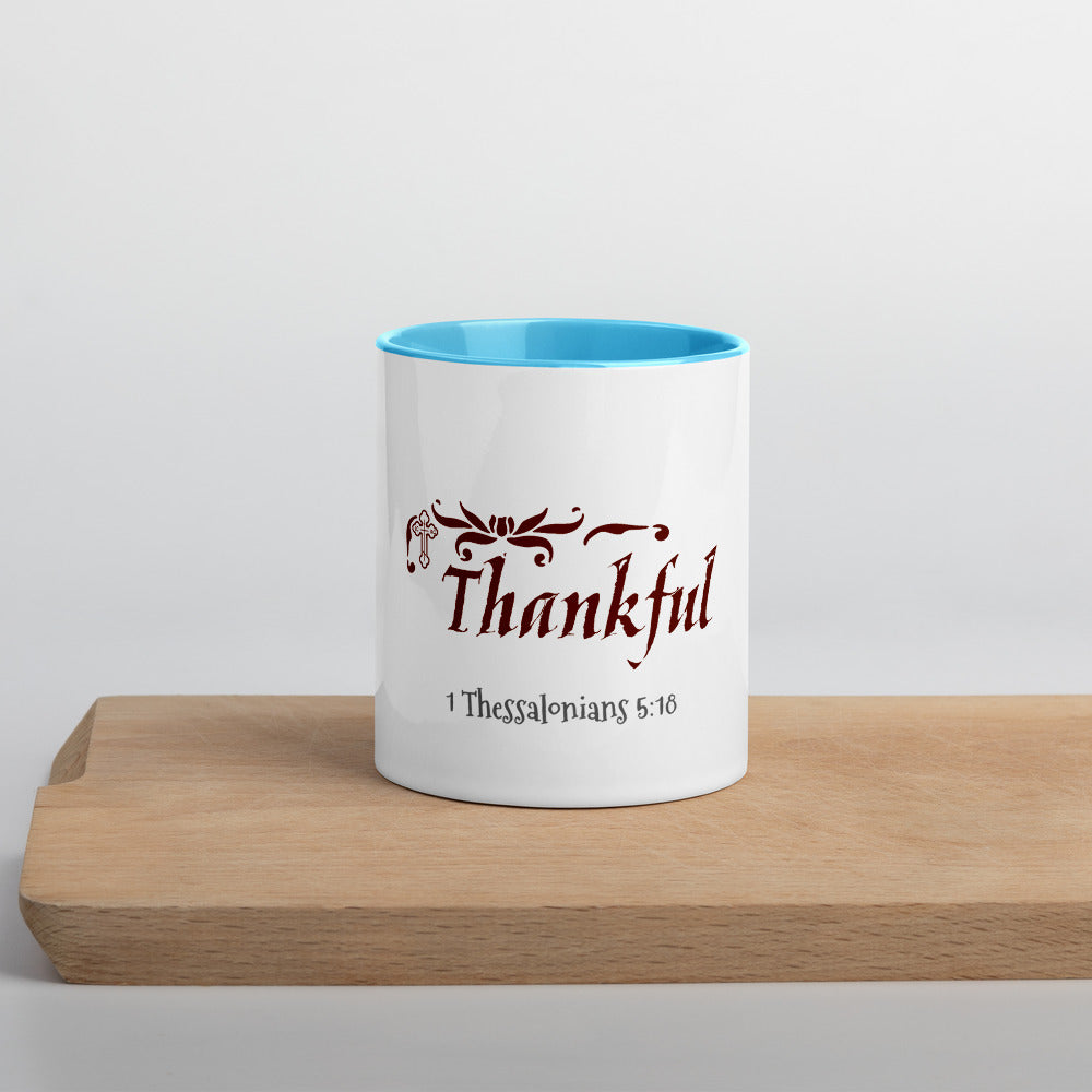 In Everything Give Thanks-Mug with Color Inside - anastasisgiftshop.com
