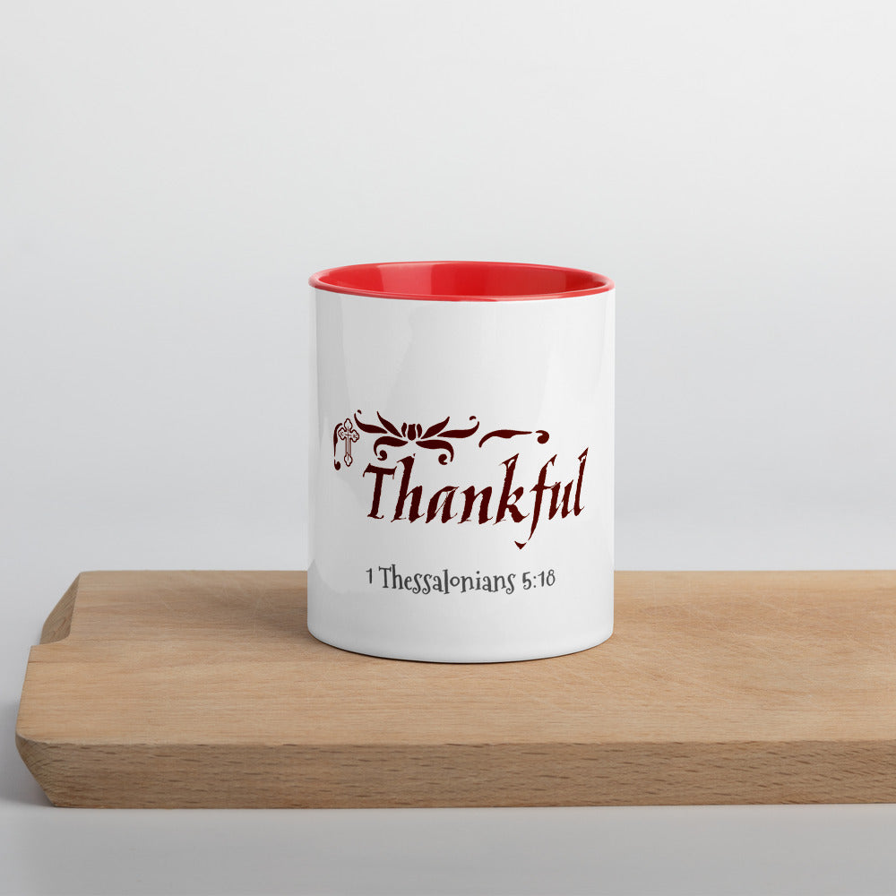 In Everything Give Thanks-Mug with Color Inside - anastasisgiftshop.com