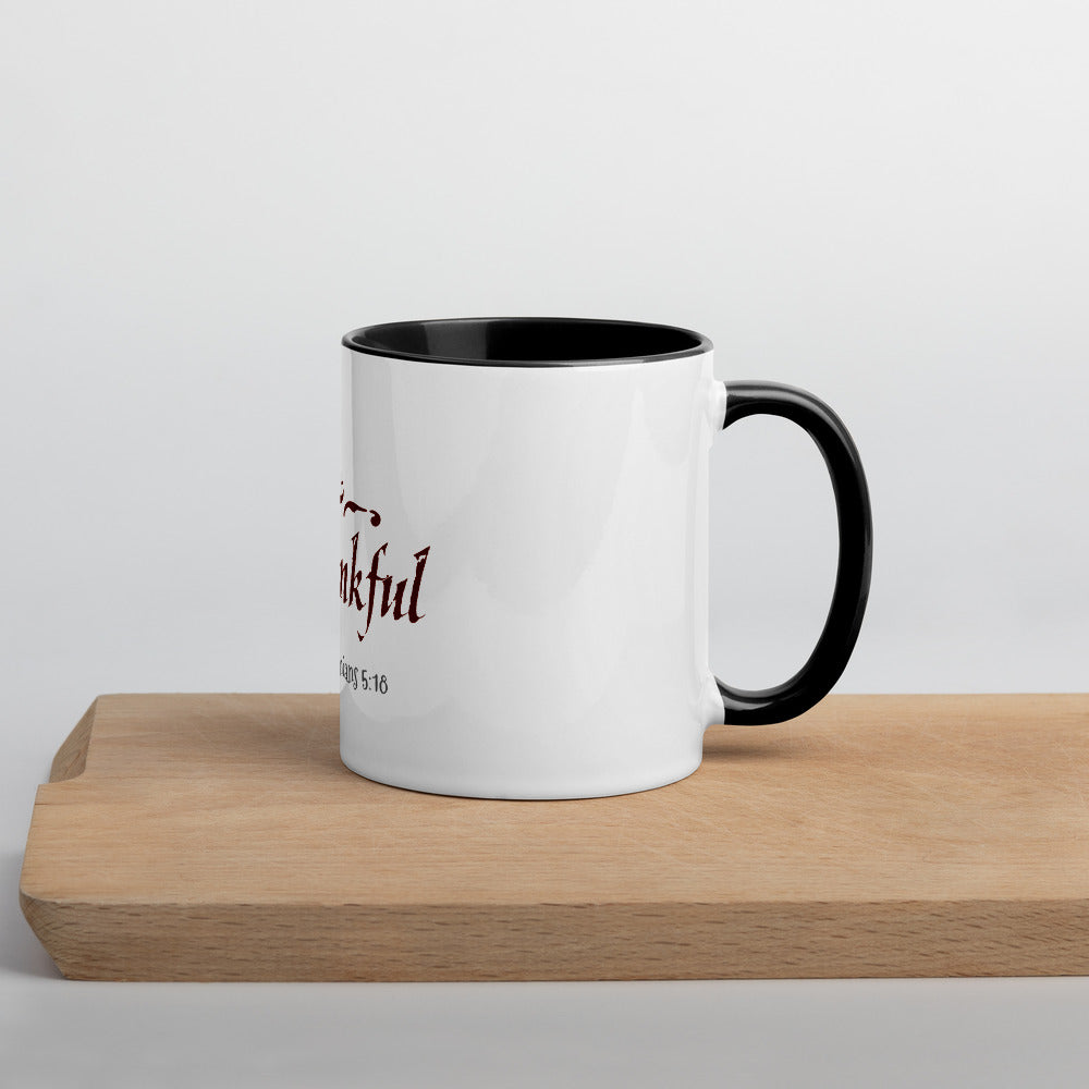 In Everything Give Thanks-Mug with Color Inside - anastasisgiftshop.com