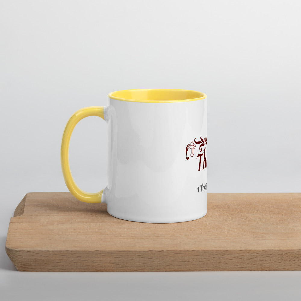In Everything Give Thanks-Mug with Color Inside - anastasisgiftshop.com