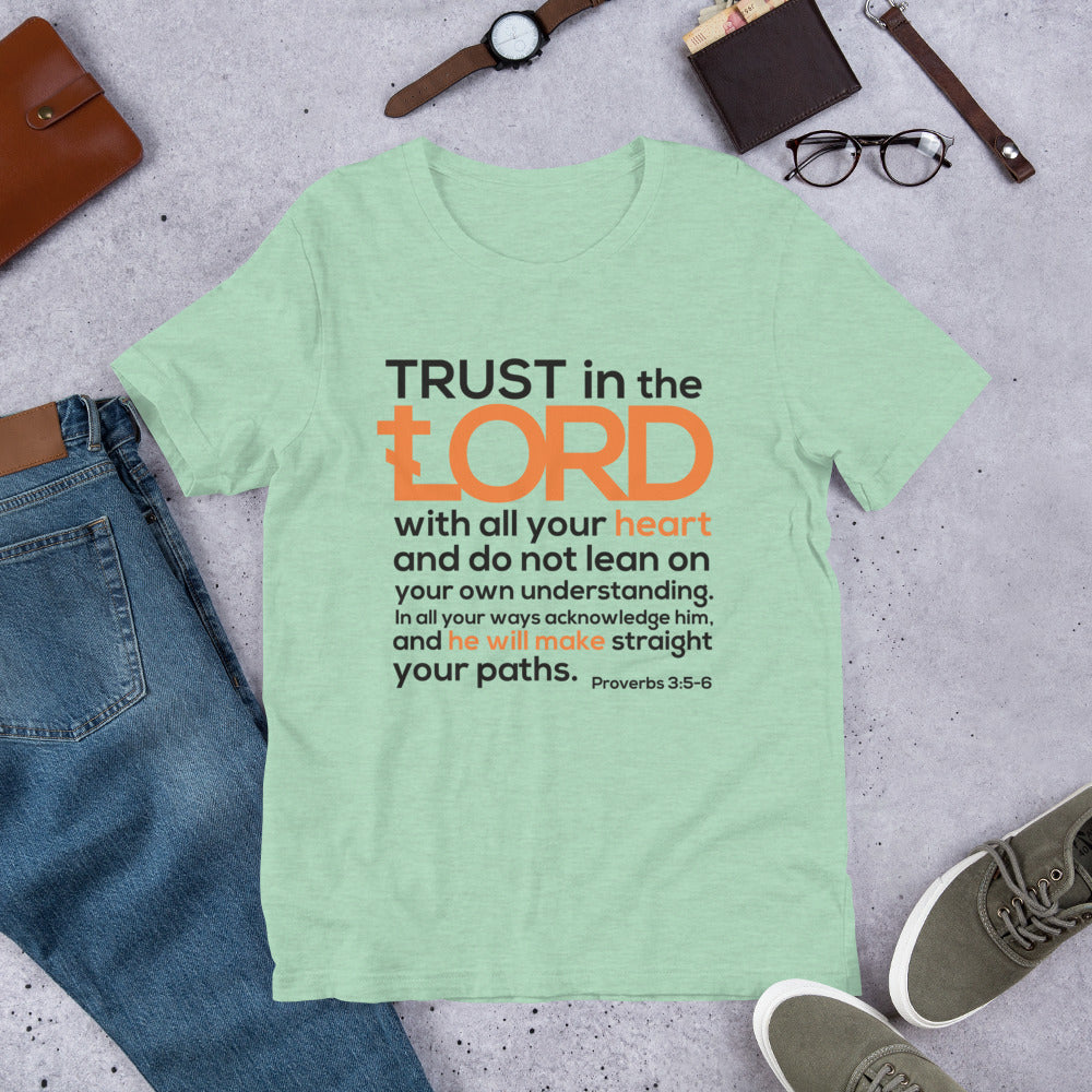 "Trust in the Lord with all your Heart" Short-Sleeve Unisex T-Shirt - anastasisgiftshop.com